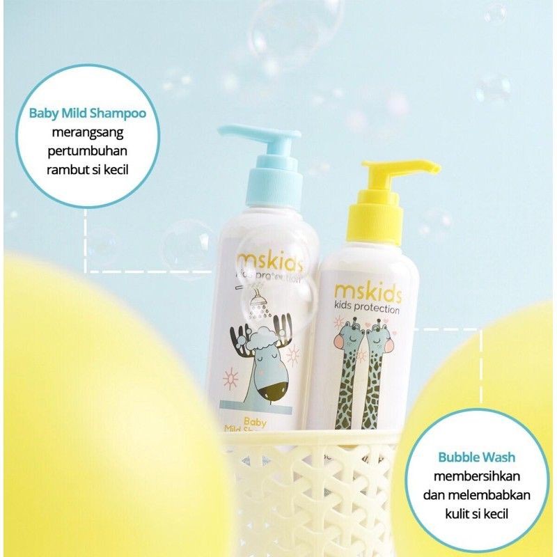 paket ms glow kids cream bayi sampo penumbuh rambut bayi