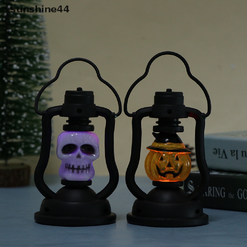 Sunshine Lampu Lentera Gantung LED Bentuk Labu / Hantu Seram Untuk Dekorasi Halloween