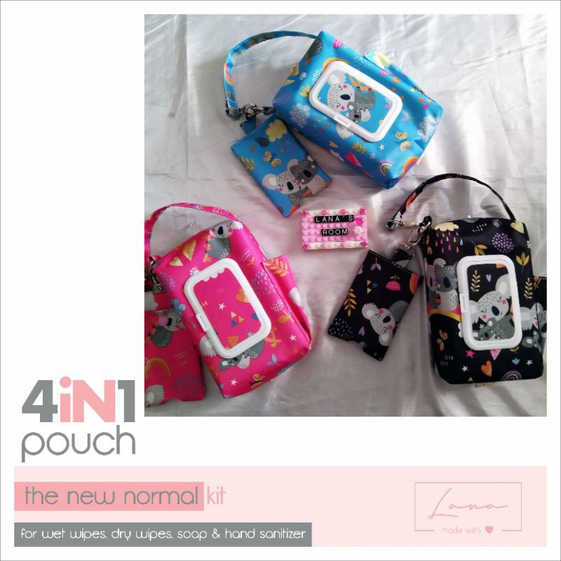 The New Normal Kit (4in1 Tissue Pouch) - Koala
