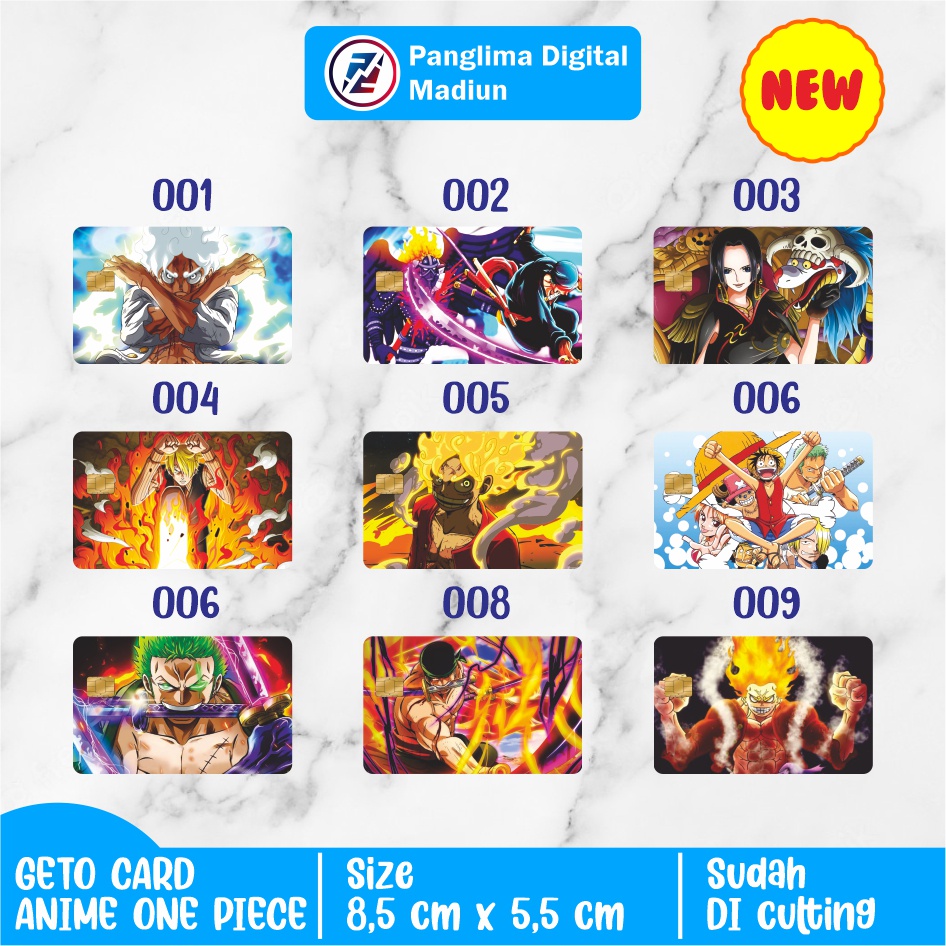 

ATM SKIN CARD HOLOGRAM ONE PIECE| (Skin/Sticker kartu)
