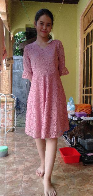 Luve Collectons - Dress Brukat Wanita  -dress Brukat Pesta - Dress Pesta Brukat - Brukat Dress Pesta