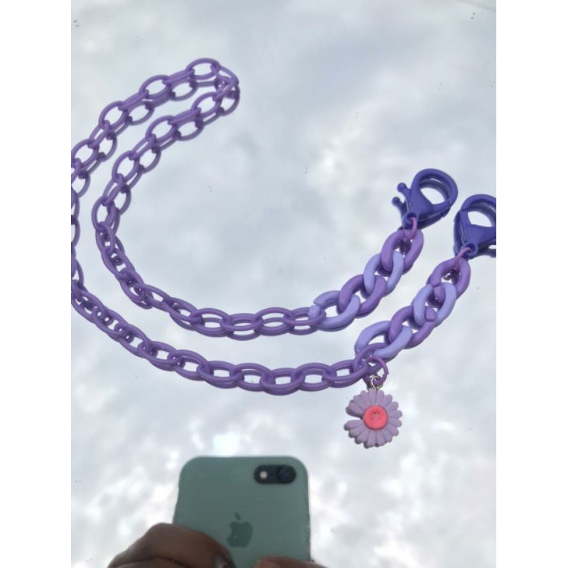 STRAP MASKER / KALUNG MASKER / RANTAI MASKER / RANTAI ACRYLIC / RANTAI PLASTIK WARNA WARNI