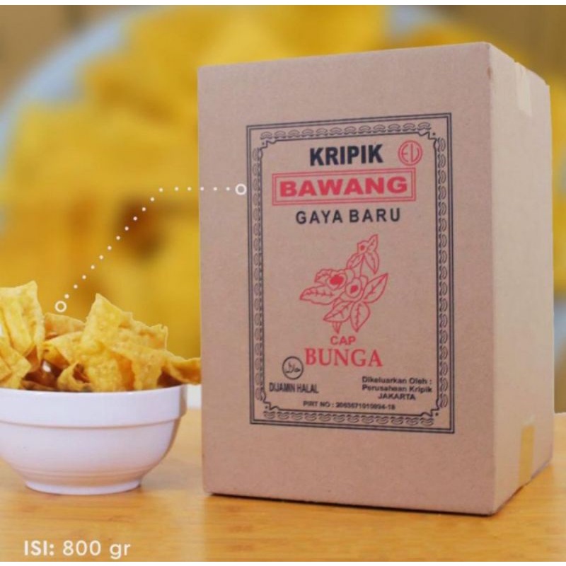 

Kripik Bawang gaya baru cap bunga