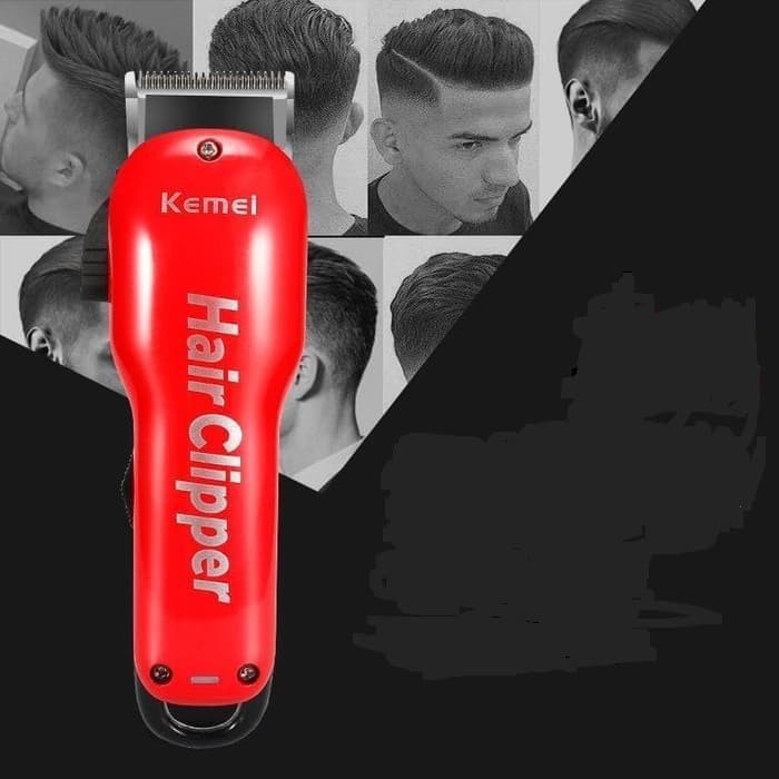 mesin cukur rambut reachargeable kemei km-707z hair clipper cukur