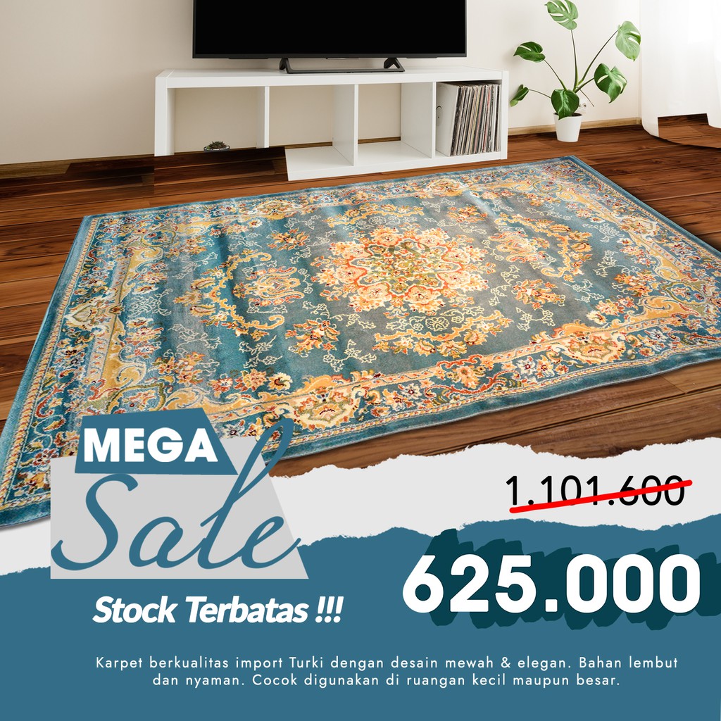 Karpet Permadani Tebal Sufi 120x170 Design Turki - 6069