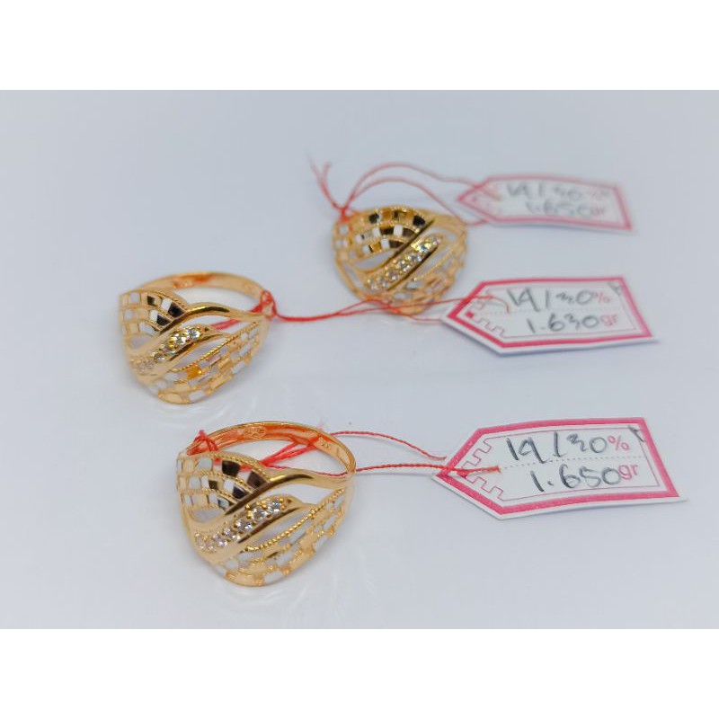 Cincin gerbong emas asli 300%