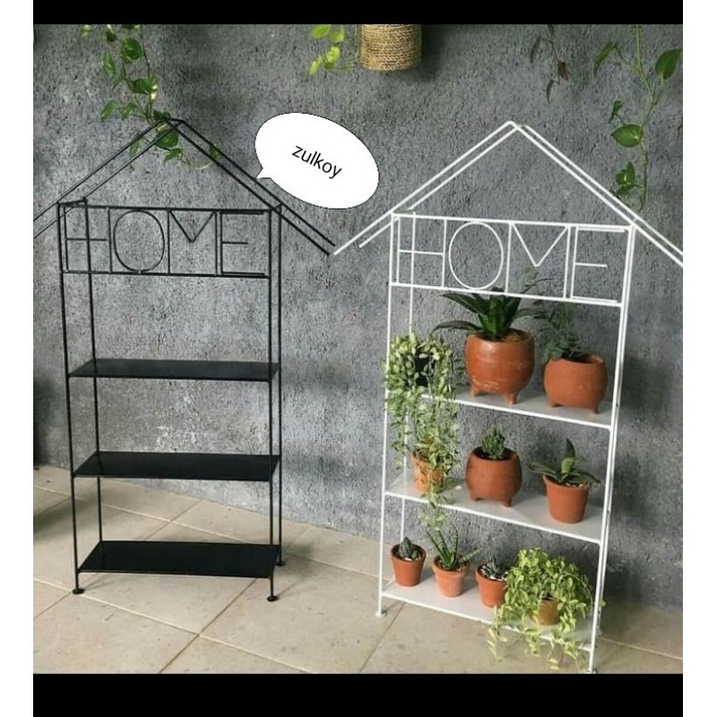 Rak Besi 3 susun - Rak pot Bunga - Rak tanaman hias - Rak 3 Tingkat - rak Home - Rak Besi