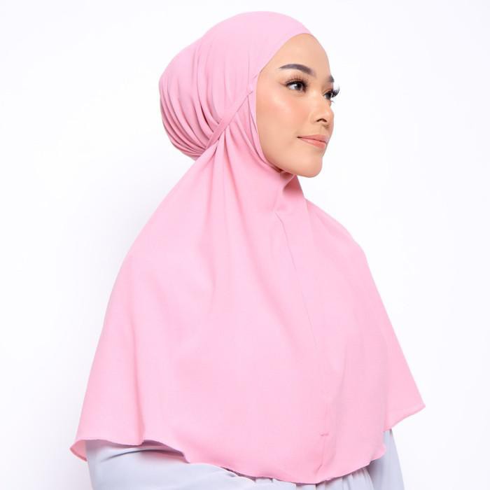 Puncak Promo Zm Zaskia Mecca - Izy Dusty Pink Hijab Kerudung Bergo Terlaris