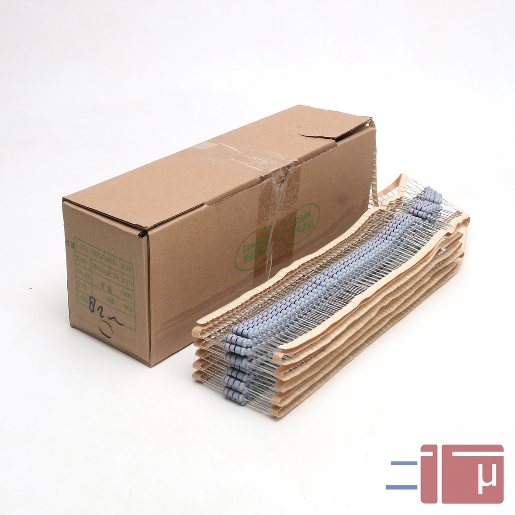 Resistor 82R 82 Ohm 2W Metal Oxide 5% Taiwan Kaki Tembaga
