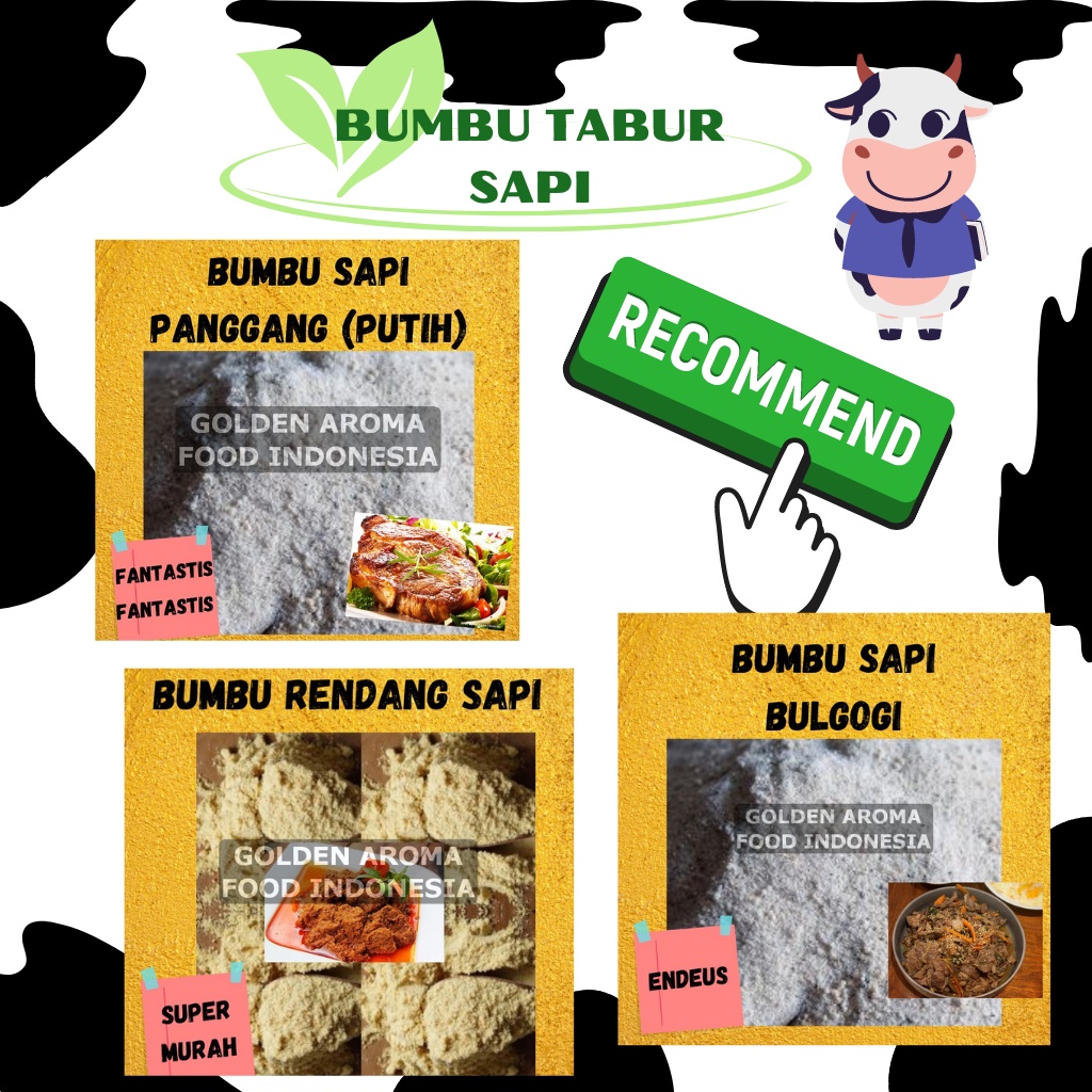 

Bumbu Tabur Sapi Rasa Enak Gurih Taburan Keripik Kentang Makaroni Lidi Aneka Rasa Rendang Lada Hitam Panggang Rendang Pedas Seasoning Powder Halal Nikmat / Jual Bubuk Tabur Sapi / Jual Bumbu Tabur Aneka Rasa (100gr)