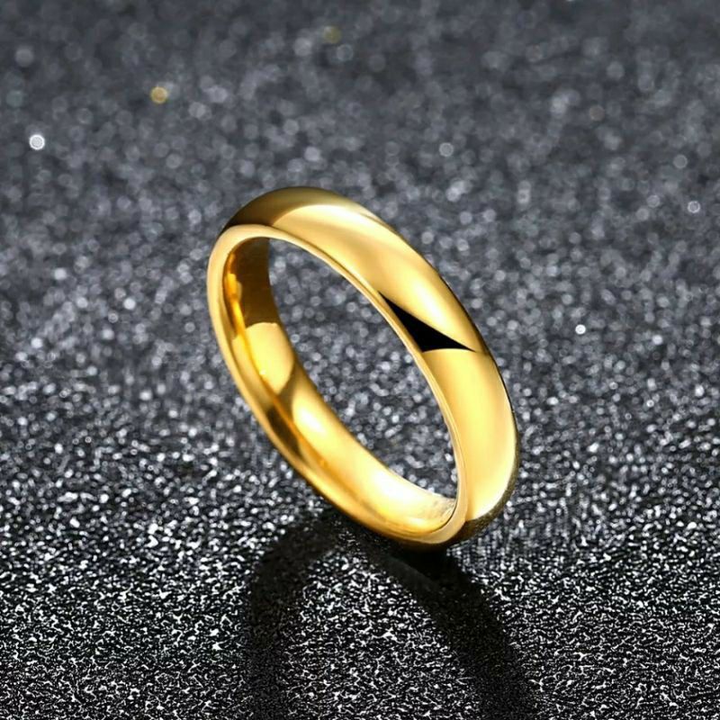 Cincin Titanium Model Emas Cocok di Pakai untuk /Cincin couple/cincin tunangan/