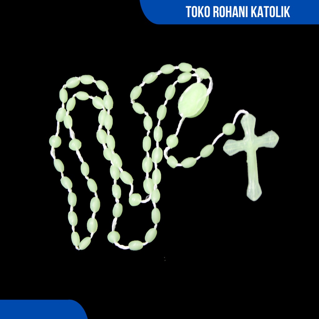 ROSARIO FOSFOR MURAH / ROSARIO GLOW IN THE DARK / ROSARIO BERKILAU DI GELAP / KALUNG ROSARIO / KALUNG ROHANI / KONTAS