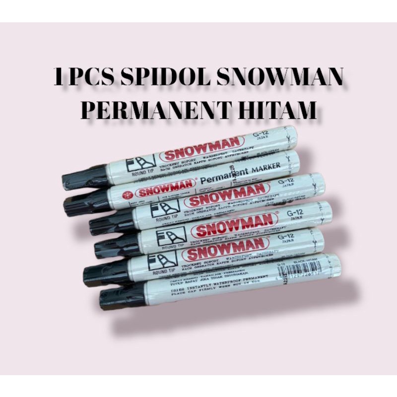 

SPIDOL PERMANENT SNOWMAN 1PCS HITAM