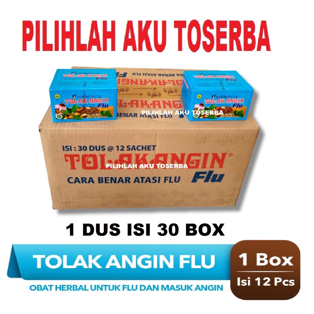 TOLAK ANGIN CAIR FLU SIDOMUNCUL ISI 12 SACHET - ( HARGA 1 KARTON )