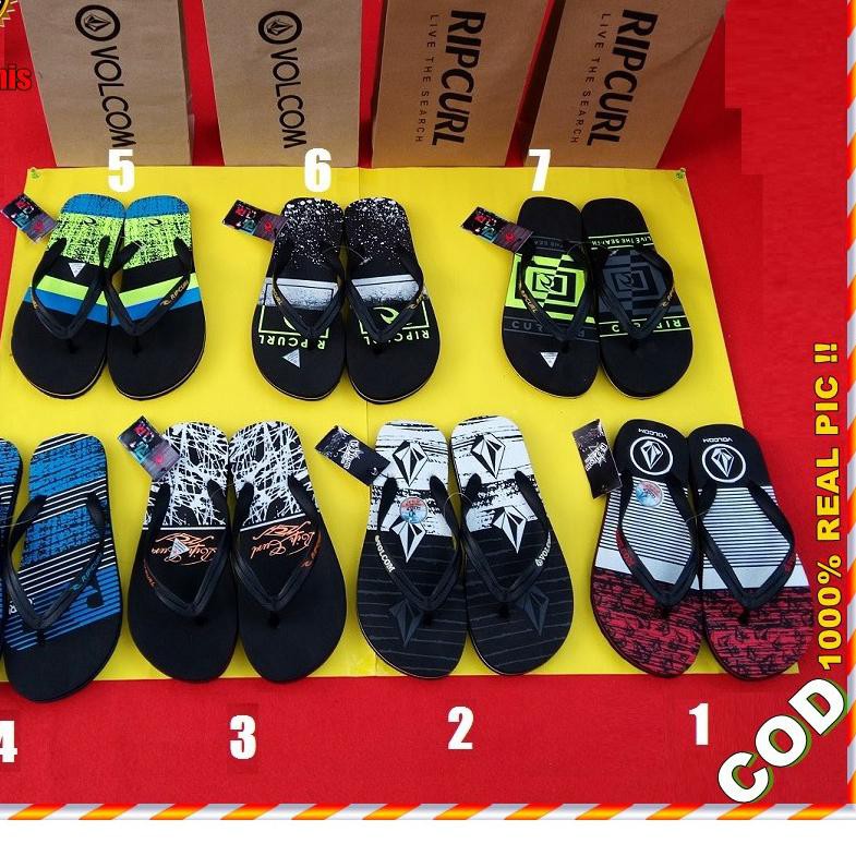 pqd 73 SANDAL  JEPIT RIPCURL SENDAL JEPIT VOLCOM  SENDAL 