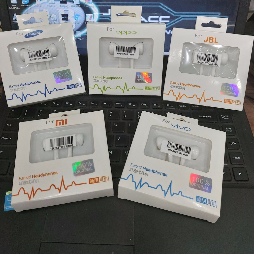 Headset Ori Oppo Vivo Samsung Xiaomi Jbl