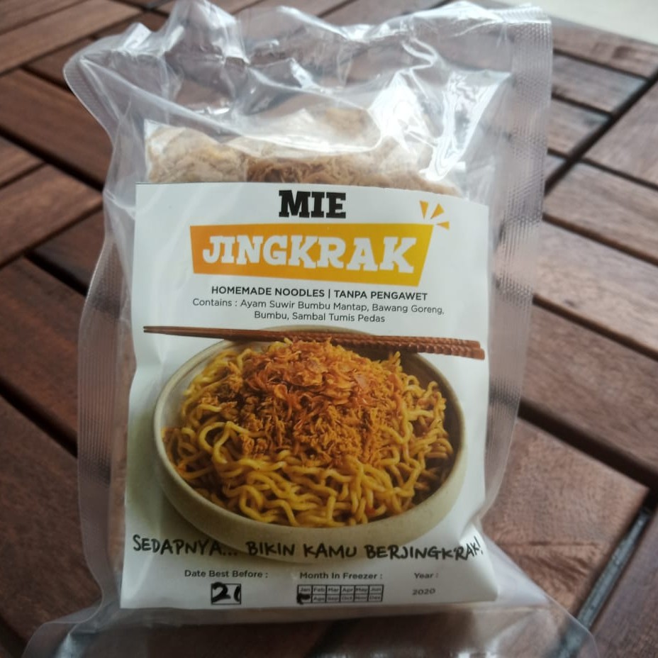 

Mie Jingkrak Original Ayam PRAKTIS & LEZAT, 100% DAGING AYAM ASLI, HOME MADE & NO MSG