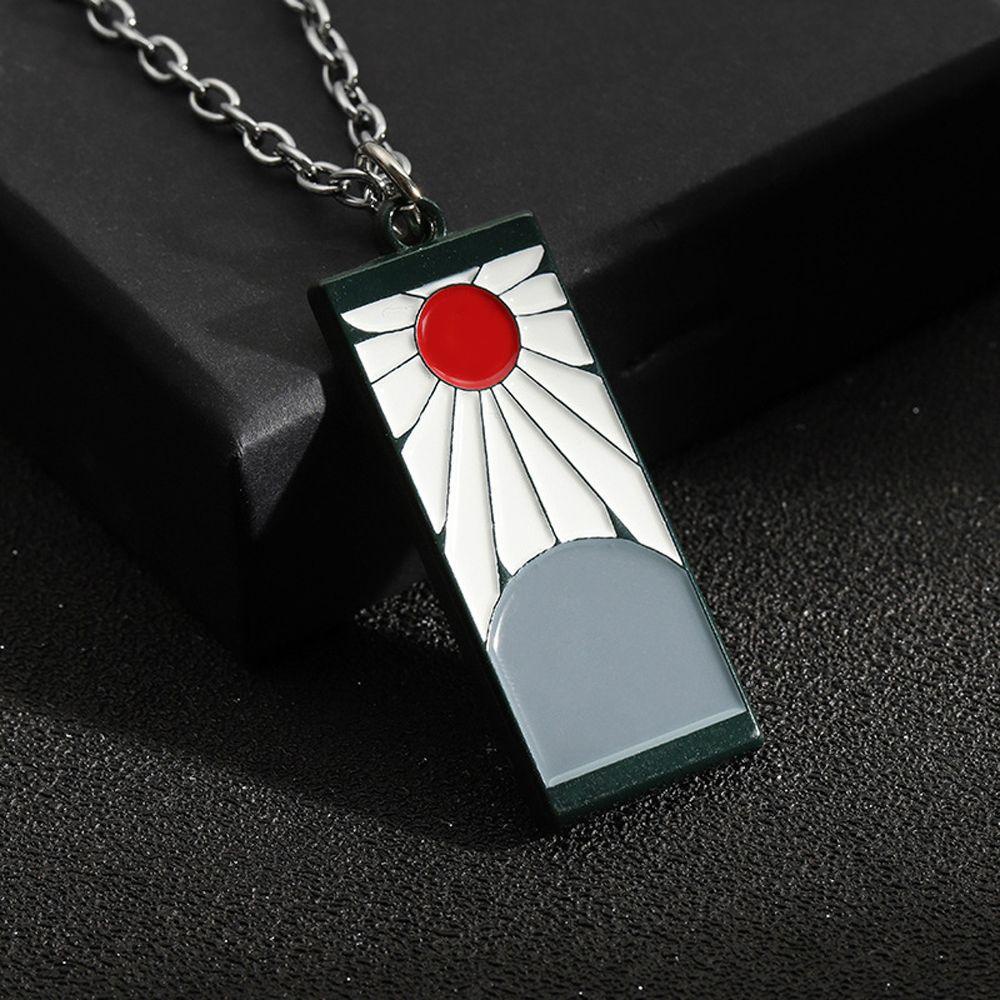 Needway   Anime Kalung Adjustable Sederhana Gantungan Kunci Gadis Hadiah Kimetsu no Yaiba Temperamen Demon Slayer Pendant