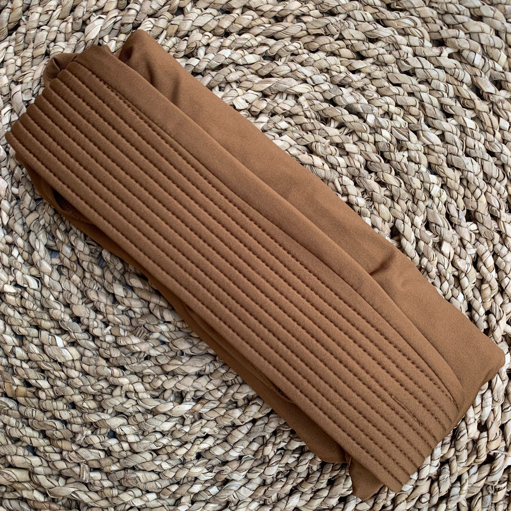 JILBAB ELNIFA SERUT POLOS Part 1-caramel