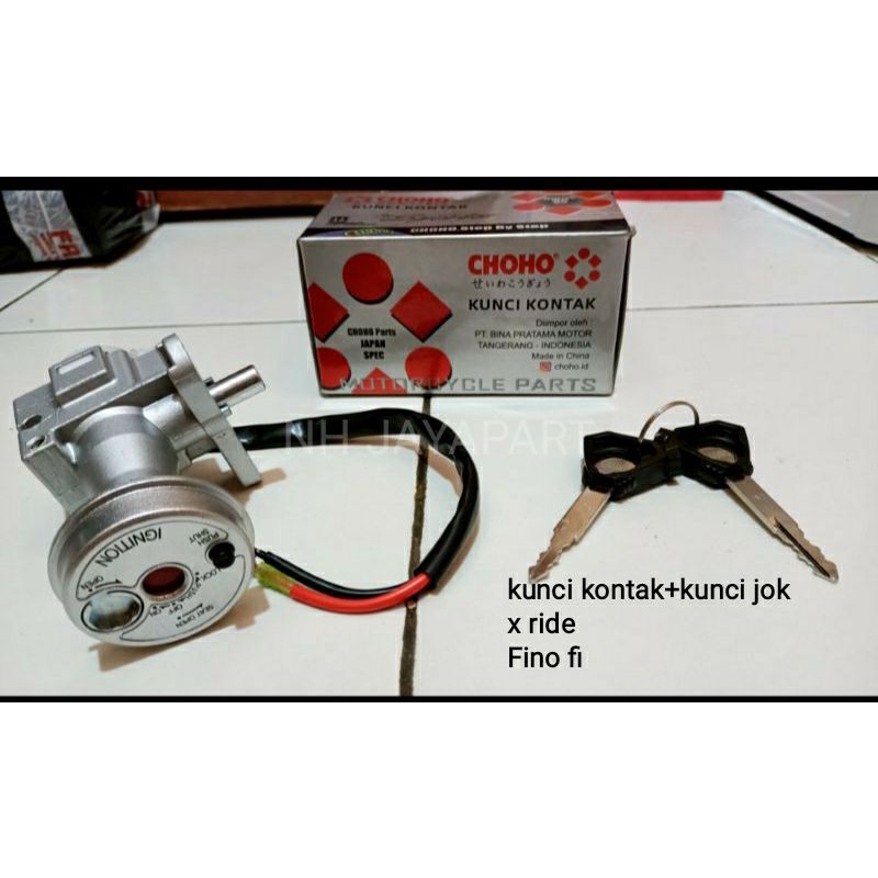 kunci kontak+kunci jok set x ride Fino 125 fi