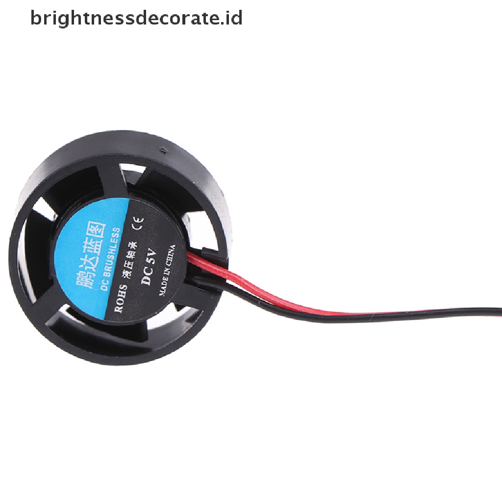 Kipas Pendingin Mini Bentuk Bulat 25.5x10mm 5v 9v 12v 24v Untuk Lampu Led Komputer Radiator