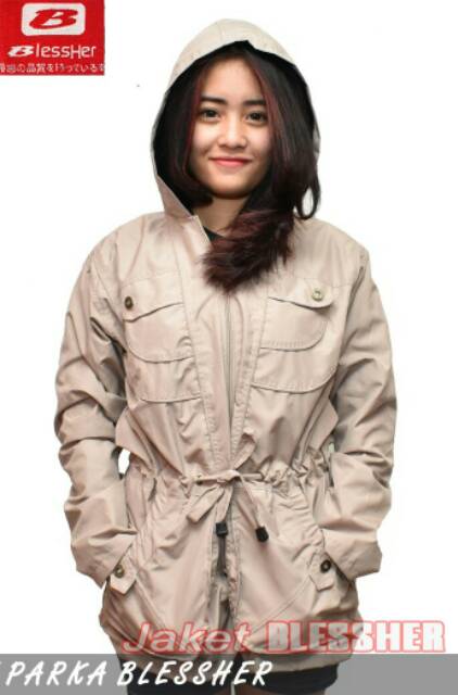 Terlaris!! Jaket Parka Taslan Wanita Waterproof/ Anti Air Best Seller