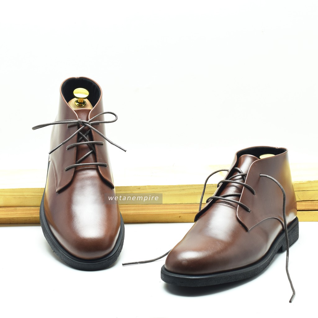 SEPATU Boots Pria Kulit Original Formal Casual Handmade Bandung - Wetan Jayakarta 1