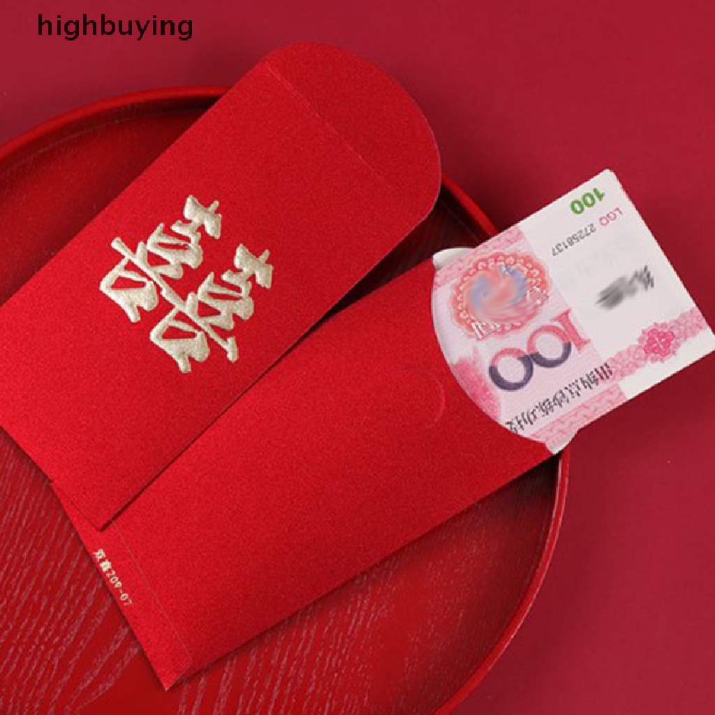 Hbid 6Pcs Amplop Angpao Merah Motif Kartun Singa Untuk Tahun Baru Imlek