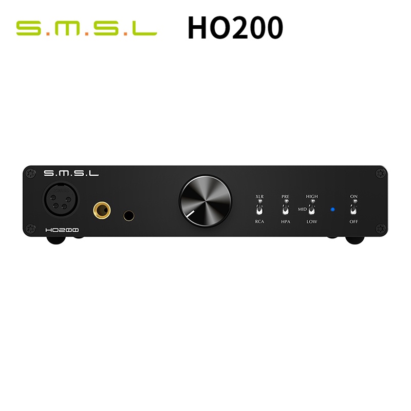 Smsl HO200 HiRes headphone amplifier 16ohm 6W / 32ohm 3W RCA pre output 6.4 balanced output Untuk Hi-End pre amp XLR