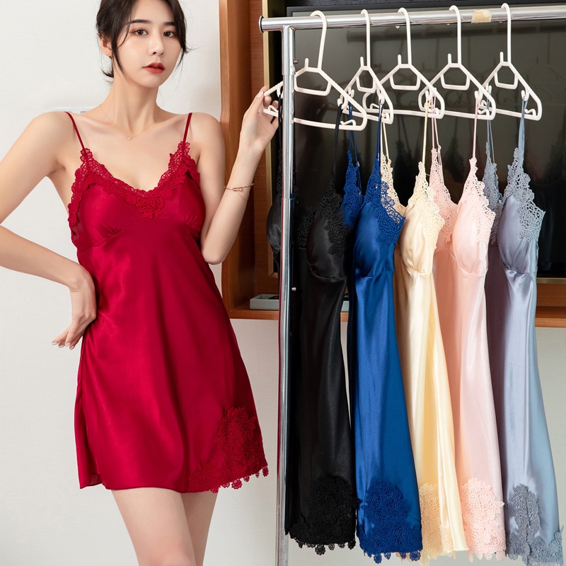 Nicebra Lingerie Renda Baju Tidur Musim Panas Menggoda Lembut Impor 3071