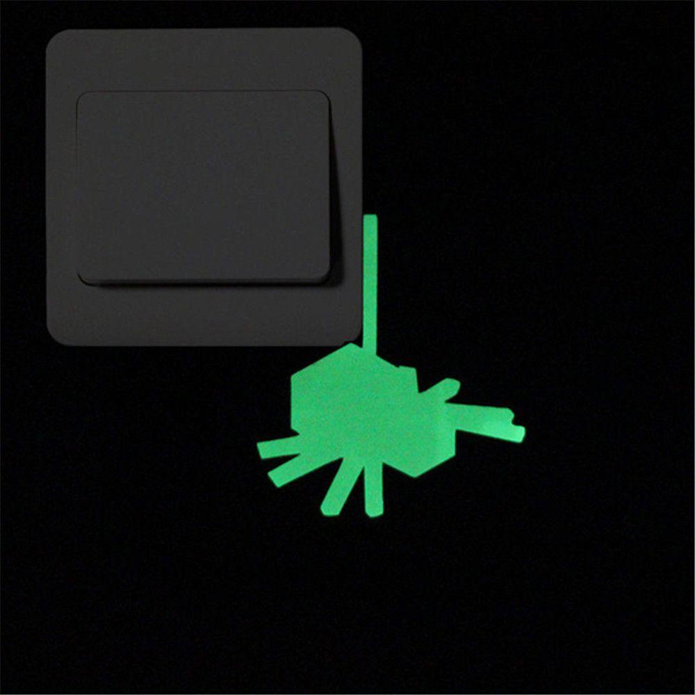 TOP Switch Luminous Stiker Dapat Dilepas Untuk Ruang Tamu Self-Adhesive Pasangan Spider Gecko Glow In The Dark