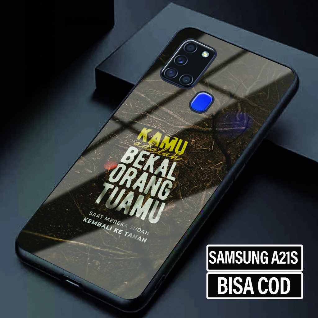 Case Glossy Samsung A21S - Softcase Samsung A21S - Fashion Case Motif [ Quotes Islamic 2 ] - Kesing 