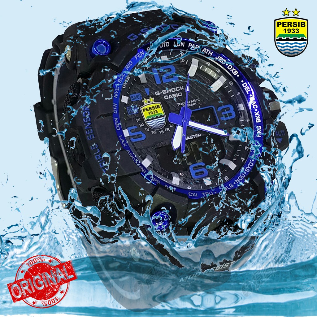 (BOBOTOH AREA) Persib Dual Time Watches . List Biru Limited Edition