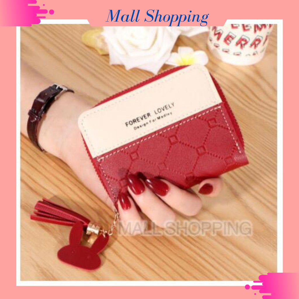 (COD) Dompet Mini Wanita Resletting Dompet Koin MALL SHOPPING