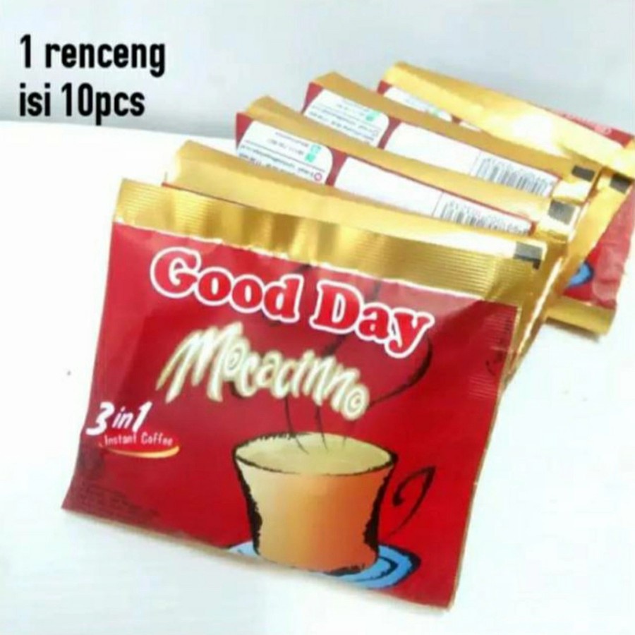 

Good Day Merah 1 renceng 10 pcs Kopi Good day Moccacino 3 in 1