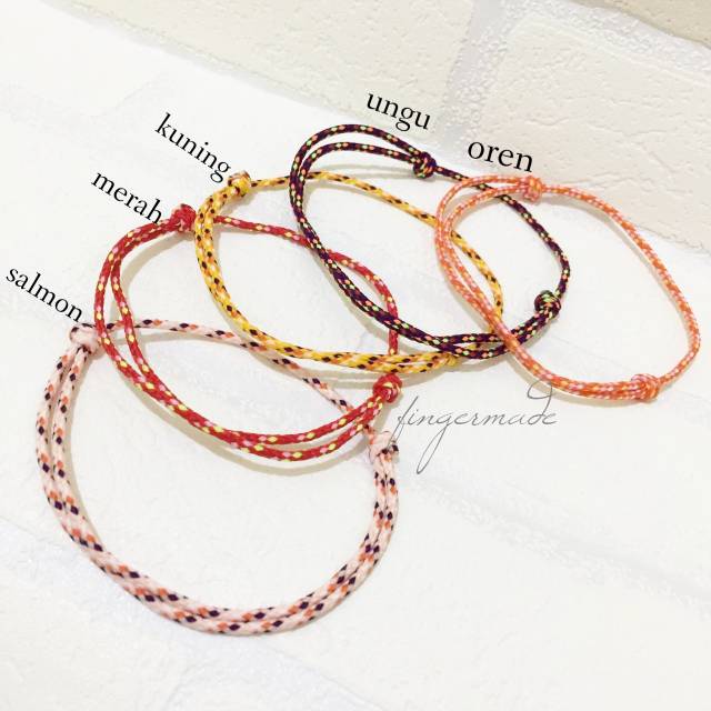 Gelang Kaki Tali Prusik paket 3 6 12 pcs