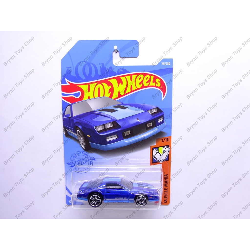 Hot Wheels 85 Chevrolet Camaro Iroc-Z Biru