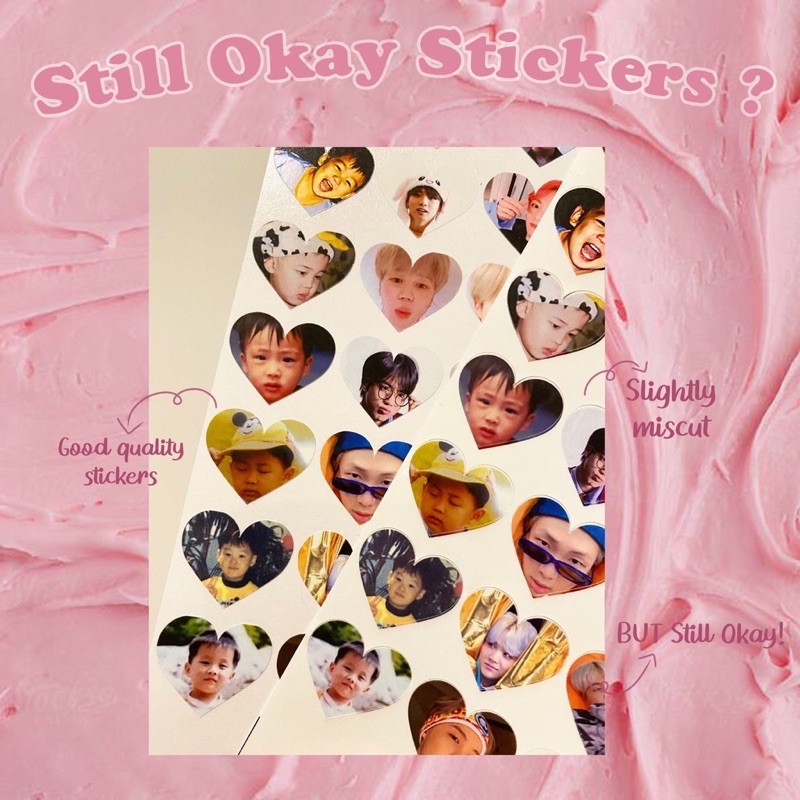 [READY] Baby Heart Deco Sticker / Stiker Dekorasi