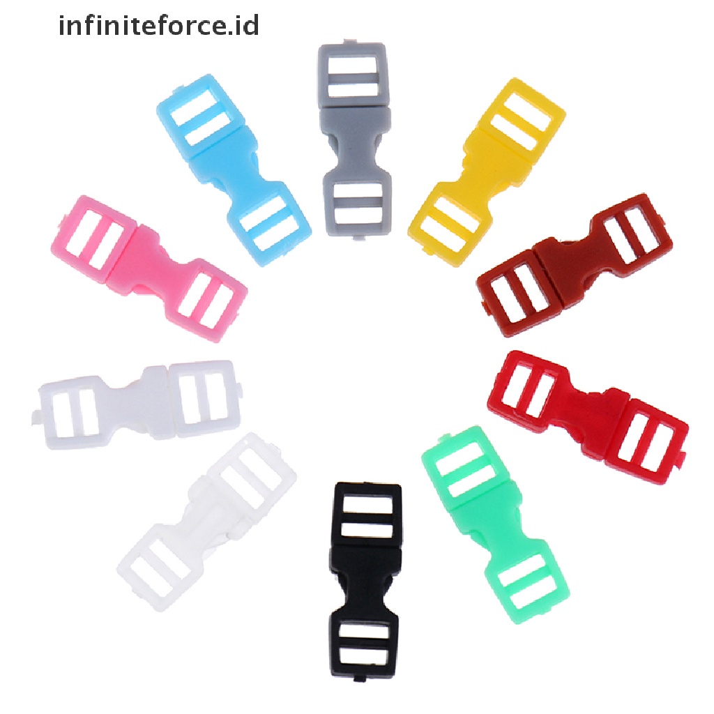 (Infiniteforce.Id) 10pcs Gesper Mini Ukuran 4mm Untuk Tas Ransel / Gelang Diy