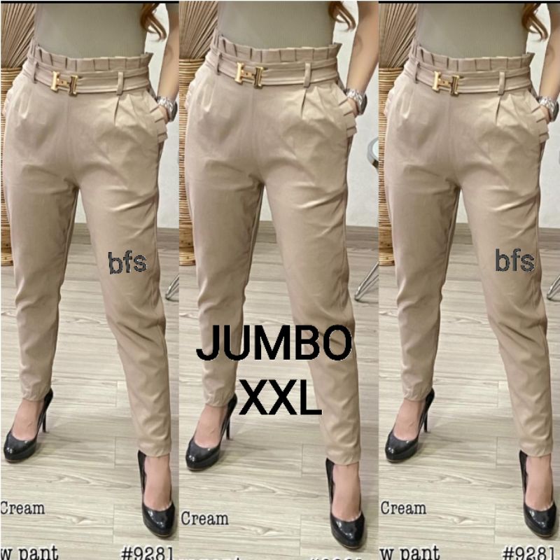 CELANA WANITA SOFT JEANS STRETCH IMPORT JUMBO 9213