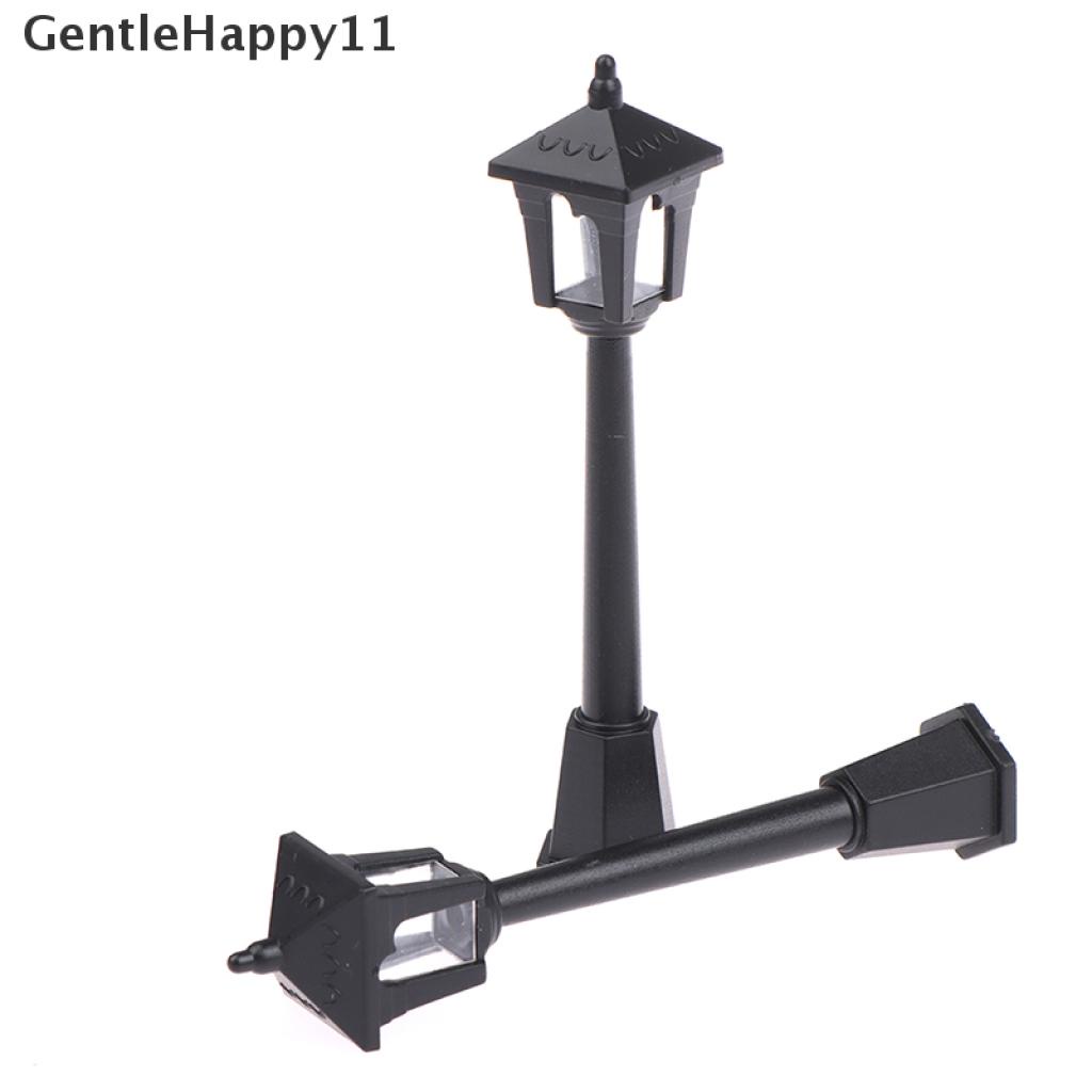 Gentlehappy 1Pc Lampu Mini Lampu Jalan Model Mikroskop Untuk Dekorasi Miniatur Rumah Boneka