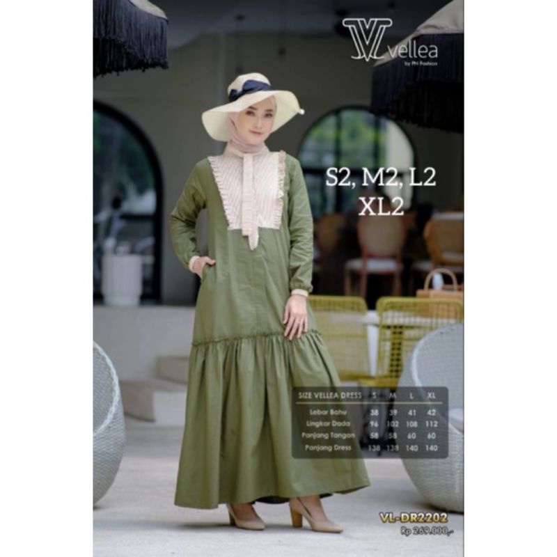 GAMIS VELLEA VL-DR2202 BY PN FASHION ORIGINAL KEKINIAN MODERN TRENDY