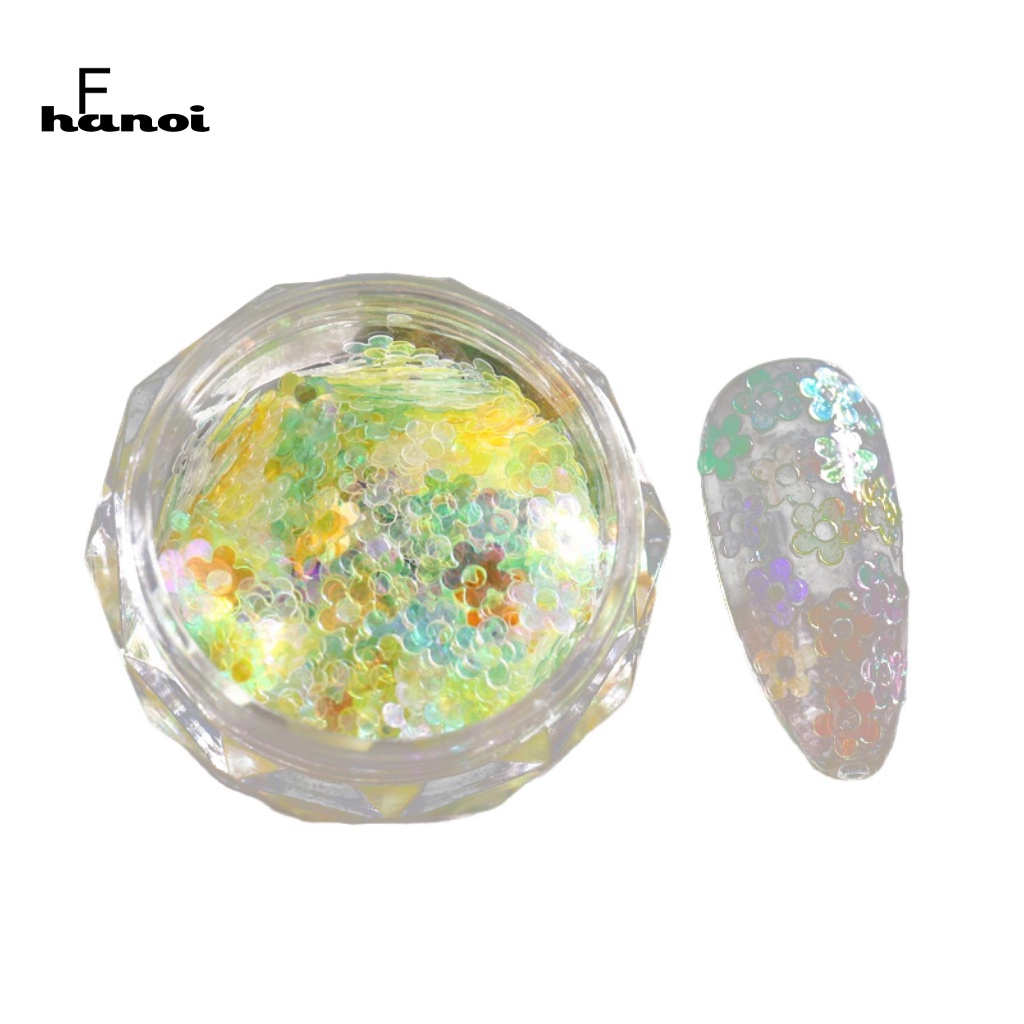 Han 1 Kotak Sequin Glitter Berkilau Untuk Dekorasi Nail Art / Manicure
