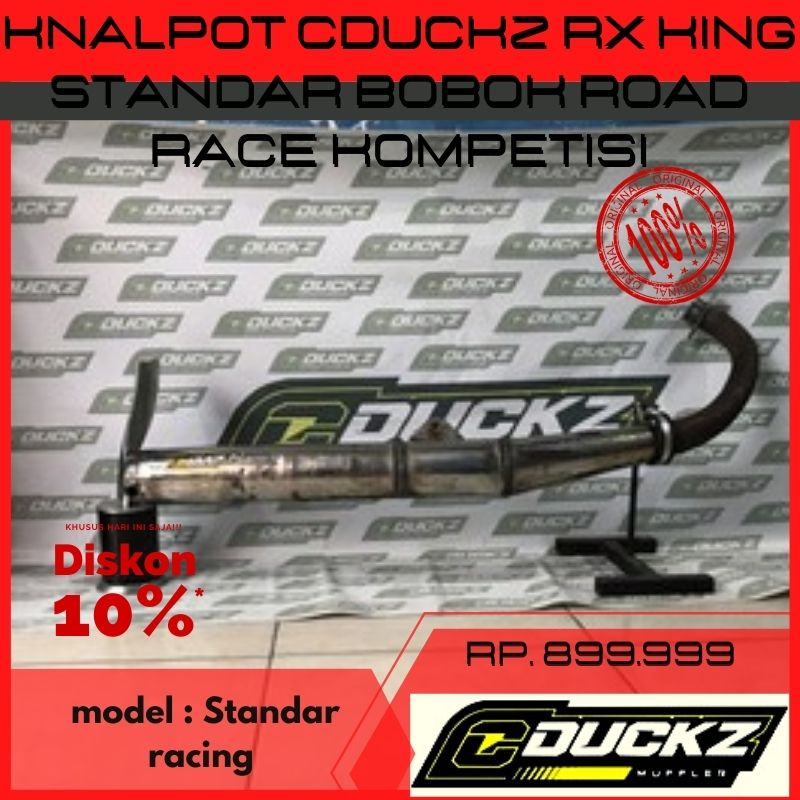 Knalpot Cduckz Rx King Standar Bobok Road Race Kompetisi