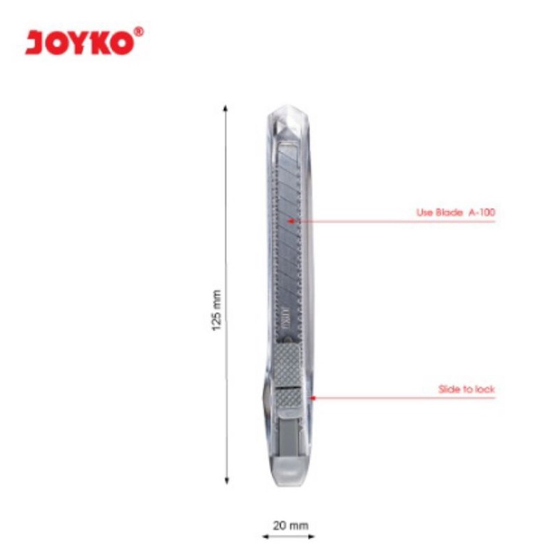 Cutter Kecil Joyko CU-10BC - Pemotong Kertas Silet Tajam