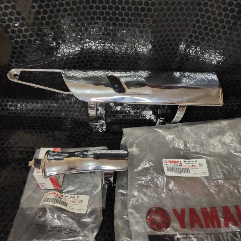 tameng kanlpot scorpio G cover knalpot Scorpio G 2002-2004