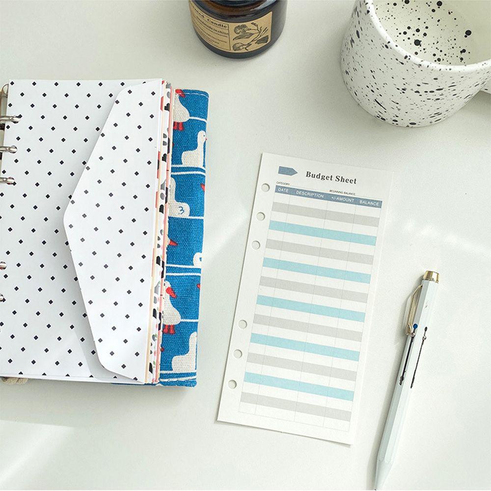 [Elegan] Kertas Buku Buku Buku Amplop Uang Refill Bisnis Digunakan Untuk Penganggaran Dompet Kas Bill Organizer Pengeluaran Tracker Tema Printed Amplop Budget Tracker Lembaran