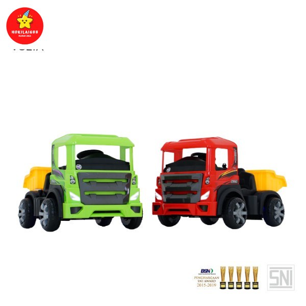 Mainan Anak Mobil Aki Truck Pasir - Mega Truck - VOLTA 5032 Maenan