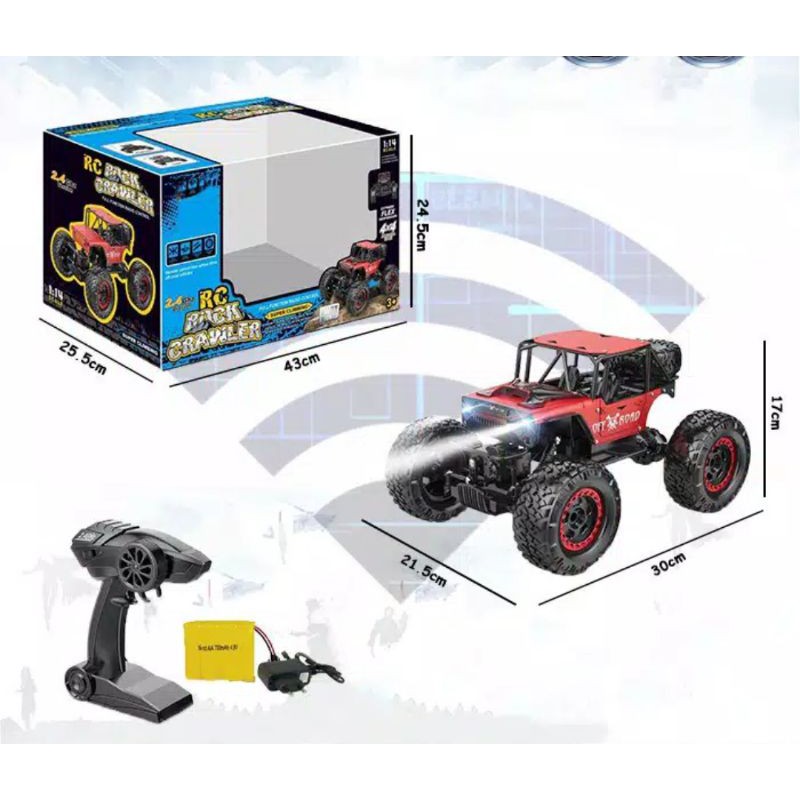 Mobil Rc Rock Clawer Ban Besar Super Climbing 2.4Ghz