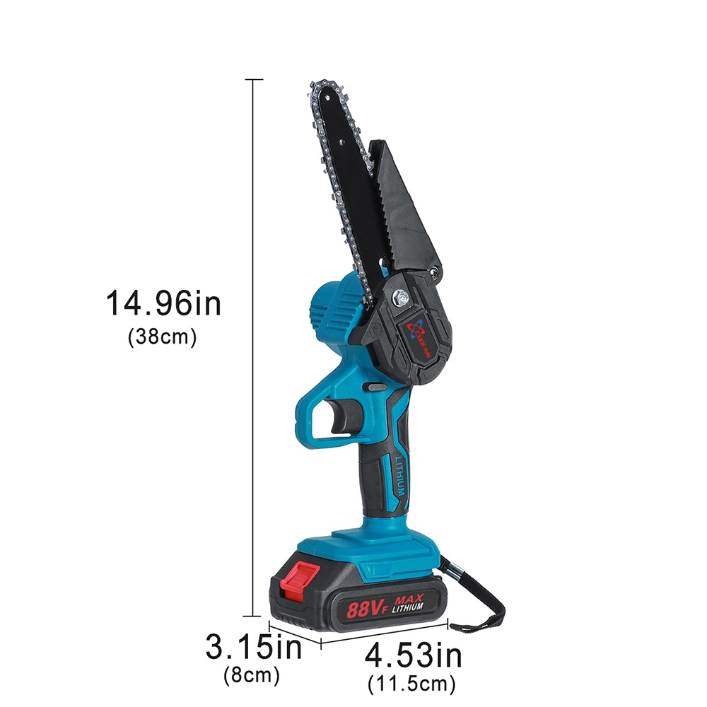 100% ORI Chainsaw Gergaji Rantai 24V/48VF/88VF Gergaji Elektrik Mini Portable Genggam Lithium Charger